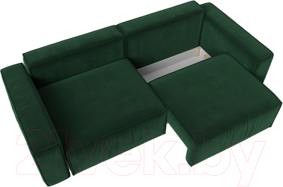 Диван Лига Диванов Прага Классик (велюр зеленый)