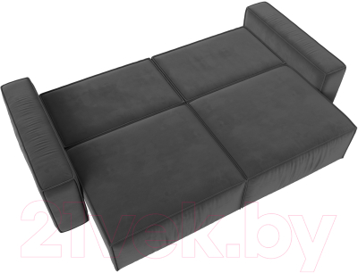 Диван Лига Диванов Прага Классик (велюр серый)