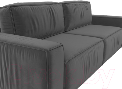 Диван Лига Диванов Прага Классик (велюр серый)