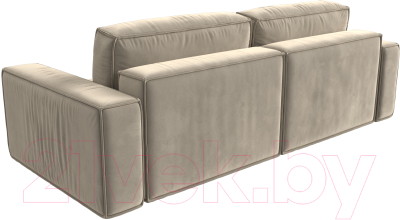 Диван Лига Диванов Прага Классик (микровельвет бежевый)