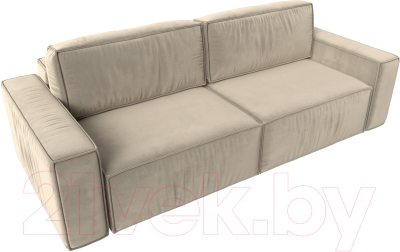 Диван Лига Диванов Прага Классик (микровельвет бежевый)
