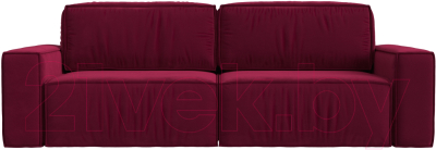 Диван Лига Диванов Прага Классик (микровельвет бордовый)