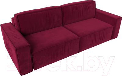 Диван Лига Диванов Прага Классик (микровельвет бордовый)