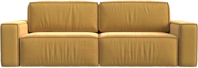 Диван Лига Диванов Прага Классик (микровельвет желтый)