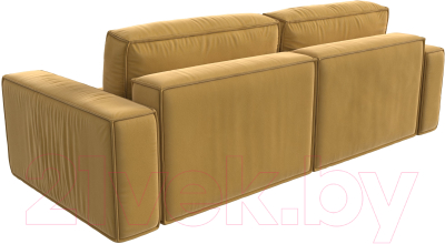 Диван Лига Диванов Прага Классик (микровельвет желтый)