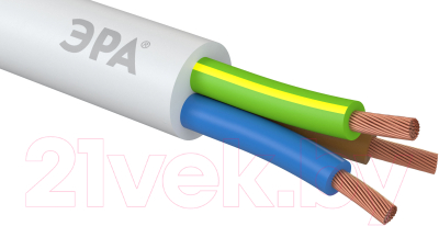 Провод силовой ЭРА ПВС 3х1.5мм2 / Б0058825 - фото