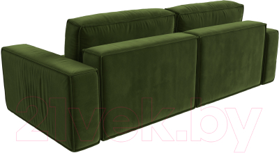 Диван Лига Диванов Прага Классик (микровельвет зеленый)