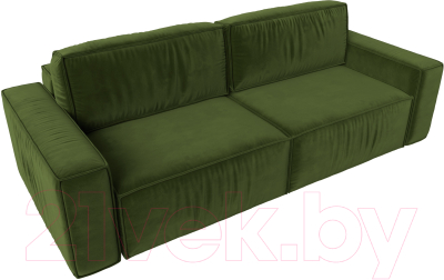 Диван Лига Диванов Прага Классик (микровельвет зеленый)