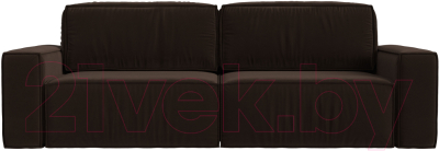 Диван Лига Диванов Прага Классик (микровельвет коричневый)