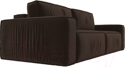 Диван Лига Диванов Прага Классик (микровельвет коричневый)