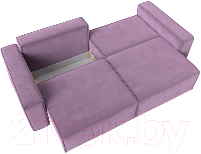 Диван Лига Диванов Прага Классик (микровельвет сиреневый)