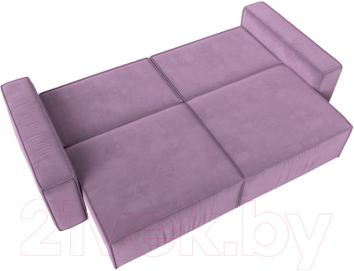 Диван Лига Диванов Прага Классик (микровельвет сиреневый)