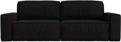 Диван Лига Диванов Прага Классик (микровельвет черный)