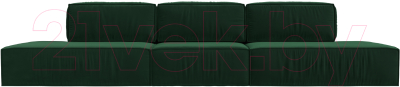 Диван Лига Диванов Прага Лофт Лонг (велюр зеленый)