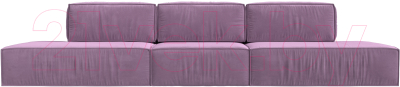 Диван Лига Диванов Прага Лофт Лонг (микровельвет сиреневый)