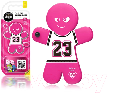 Ароматизатор автомобильный Aroma Car Manny Bubble Gum