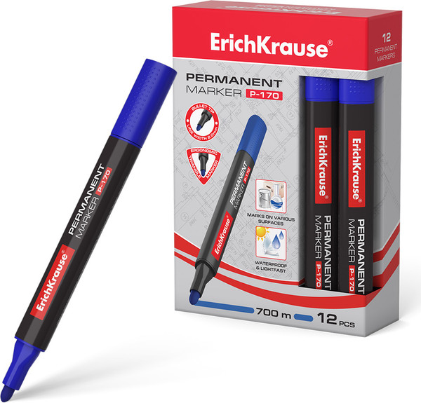 Маркер перманентный Erich Krause P-170 / 7276 - фото
