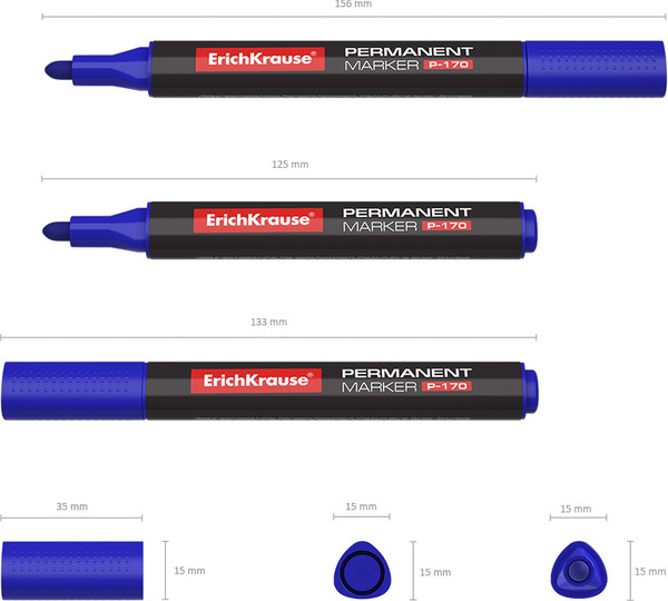 Маркер перманентный Erich Krause P-170 / 7276