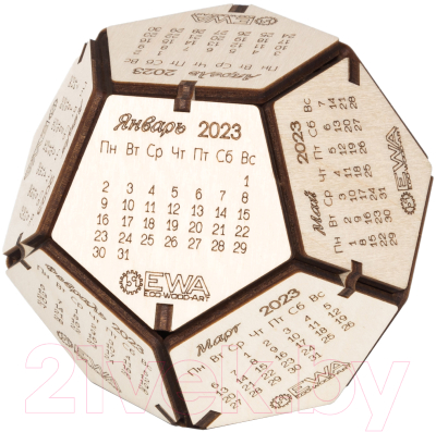 Конструктор EWA Календарь-Додекаэдр - фото