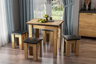 Обеденный стол NN мебель СО 3 раскладной (дуб золотой)