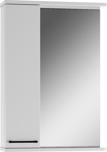 Шкаф с зеркалом для ванной Айсберг Контраст 50 - фото