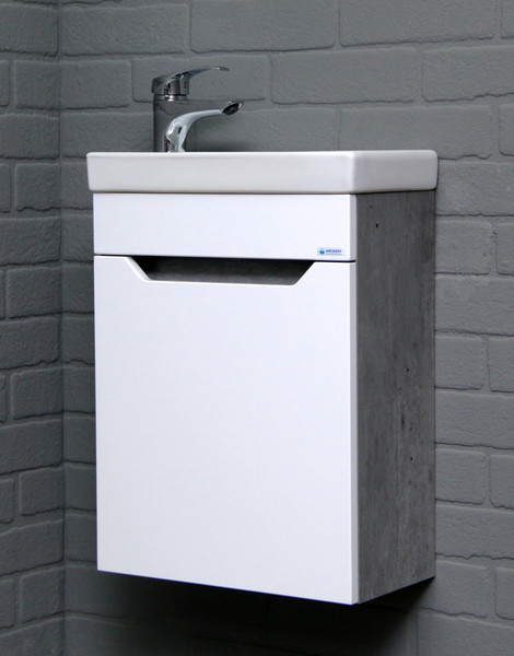 Тумба под умывальник Айсберг Енисей 40 Мечта без ящика подвесная - фото