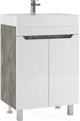Тумба под умывальник Айсберг Енисей 60 Мечта без ящика - фото