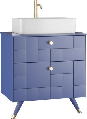 Тумба под умывальник LEVEL Олимпия 56 Four с двумя ящиками подвесная