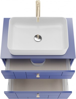 Тумба под умывальник LEVEL Олимпия 56 Four с двумя ящиками подвесная