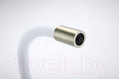 Смеситель Paulmark Salix Sa213419-BRw (бронза/белый)