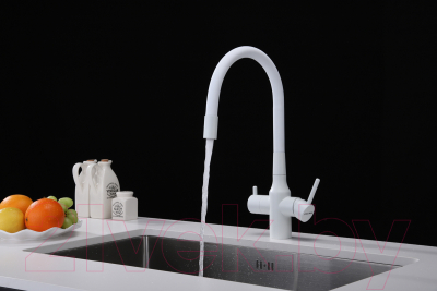 Смеситель Paulmark Salix Sa213419-431 (белый матовый)