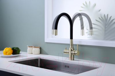 Смеситель Paulmark Salix Sa213419-BR (бронза)