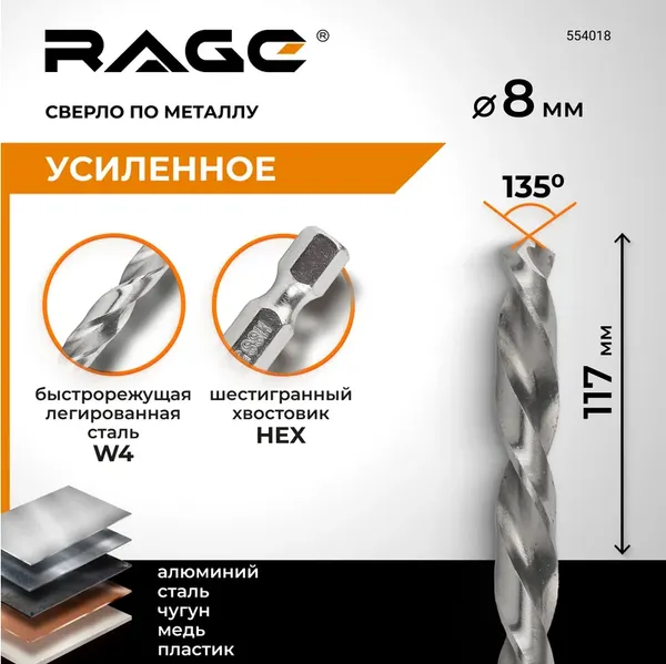 Сверло Vira 554018