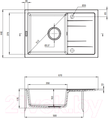 Мойка кухонная Deante Corio ZRCC2113