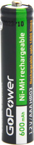 Комплект аккумуляторов GoPower ААА/НR03 Ni-MH 600мАч / 00-00015315