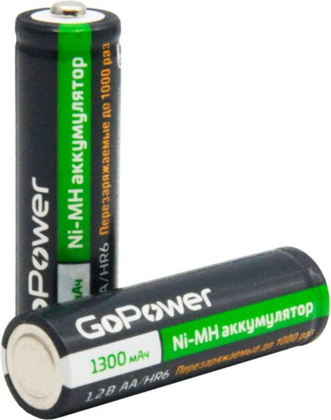 Комплект аккумуляторов GoPower AA/HR6 Ni-MH 1300мАч / 00-00018318