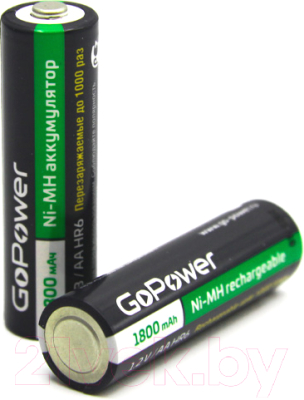 Комплект аккумуляторов GoPower AA/HR6 Ni-MH 1800мАч / 00-00015317