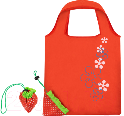 Сумка-шоппер Рыжий кот Клубника / 104365