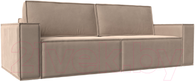 Диван Лига Диванов Куба (велюр бежевый) - фото