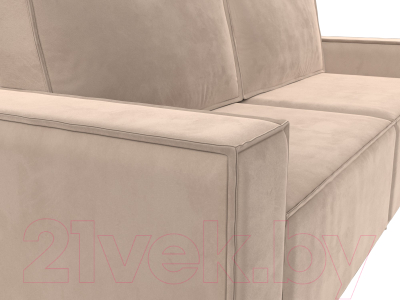 Диван Лига Диванов Куба (велюр бежевый)