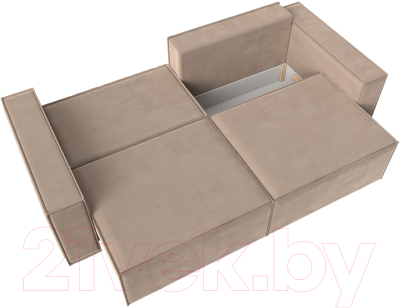 Диван Лига Диванов Куба (велюр бежевый)