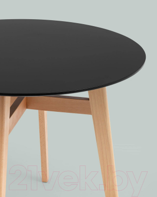 Обеденный стол Stool Group Target Circle 90x90 / Z-220 (черный)