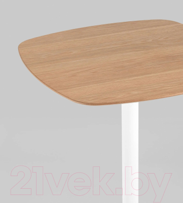 Барный стол Stool Group Form 60x60 / T-005H (светлое дерево/белый)