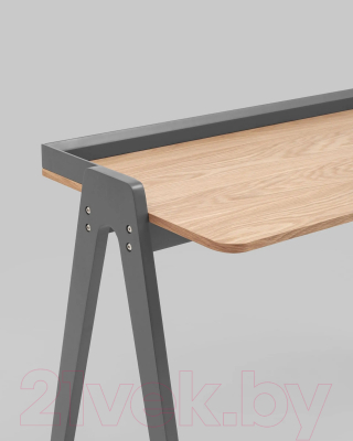 Письменный стол Stool Group Pyramid 118x53 / T-002-P (светлое дерево/серый)
