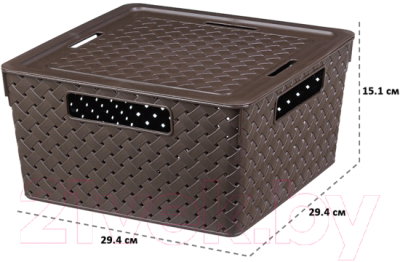 Органайзер для хранения Violet Береста / 6811105 (11л, венге)