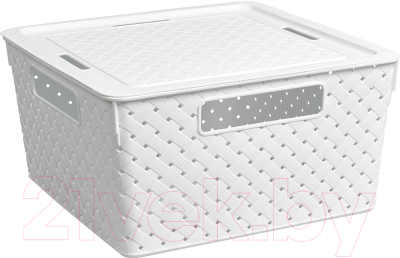 Органайзер для хранения Violet Береста / 6811106 (11л, белый) - фото