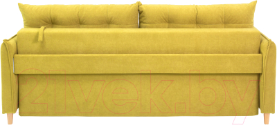 Диван KRONES Цезарь 3 (велюр горчично-желтый)