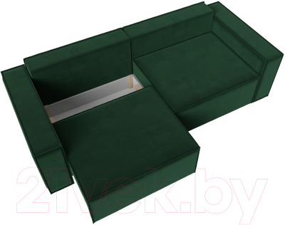 Диван Лига Диванов Куба (велюр зеленый)