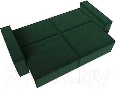 Диван Лига Диванов Куба (велюр зеленый)