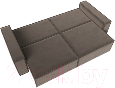 Диван Лига Диванов Куба (велюр коричневый)